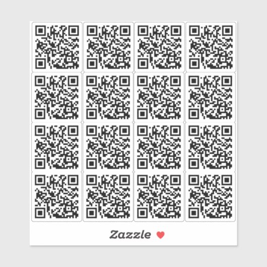 Aangepaste QR-code voor zakelijk aangepaste gesned Sticker (Vel)