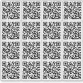 Aangepaste QR-code voor zakelijk aangepaste gesned Sticker (Voorkant)