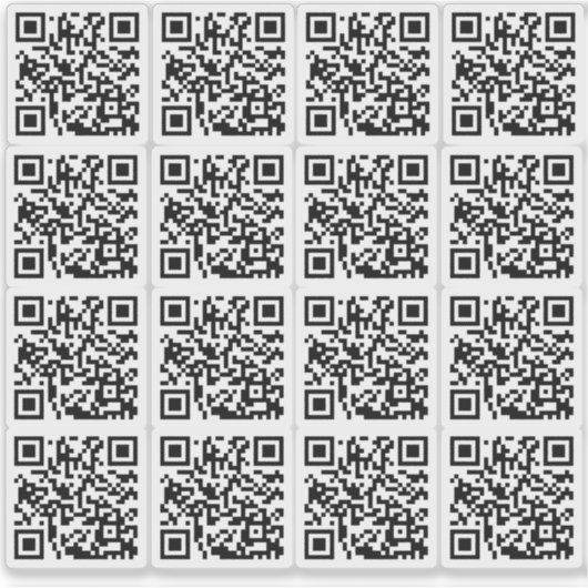Aangepaste QR-code voor zakelijk aangepaste gesned Sticker (Voorkant)