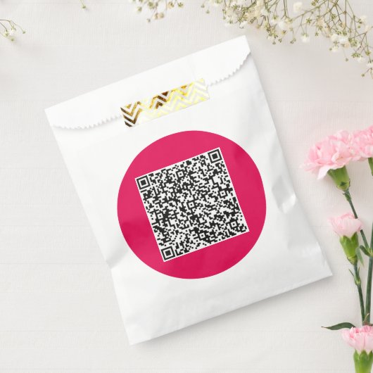 Aangepaste QR-code voorkeurstas Bedankzakje (Gezegeld)
