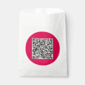 Aangepaste QR-code voorkeurstas Bedankzakje (Voorkant)