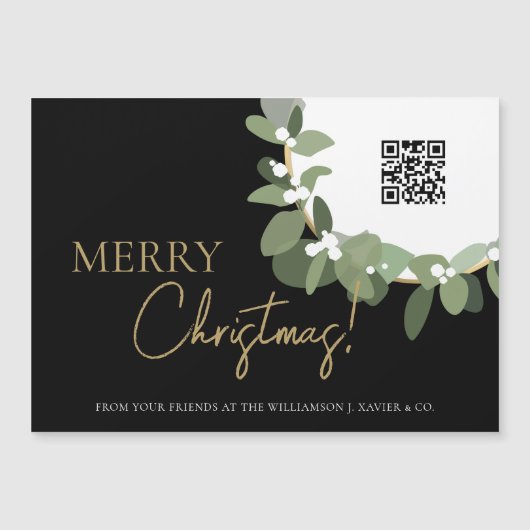 Aangepaste QR-code Vroege kerst Bedrijfsmatige boo (Voorkant)