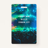 Aangepaste QR Code White VIP All Access Badge (Achterkant)