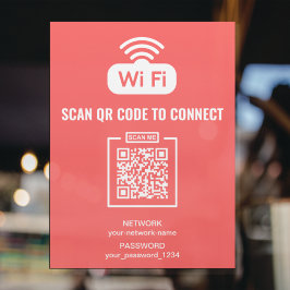 Aangepaste QR-code WIFI Wachtwoord Netwerk Interne Poster