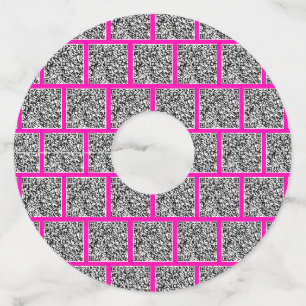 Aangepaste QR Code Wijnglas Label - Kies kleuren