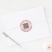 Aangepaste QR-code winkel sticker (Envelop)
