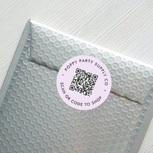 Aangepaste QR-code winkel sticker