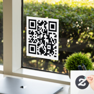 aangepaste QR-code winkel Verkoop handel elegant m Raamsticker