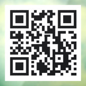 aangepaste QR-code winkel Verkoop handel elegant m Raamsticker (Vel 3)