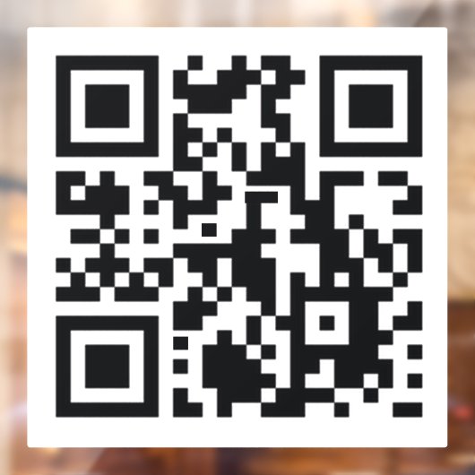 aangepaste QR-code winkel Verkoop handel elegant m Raamsticker (Vel 2)