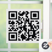 aangepaste QR-code winkel Verkoop handel elegant m Raamsticker (Huis)