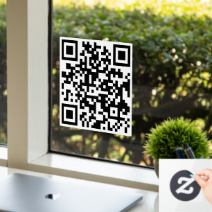 aangepaste QR-code Winkel verkoop zakelijke elegan Raamsticker