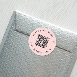 Aangepaste QR-code Winkelen Sticker