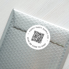 Aangepaste QR-code Winkelen Sticker
