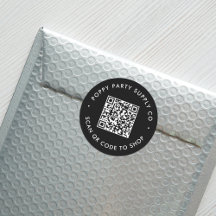 Aangepaste QR-code Winkelen Sticker