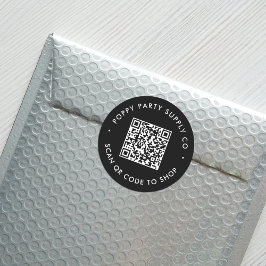Aangepaste QR-code Winkelen Sticker