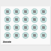 Aangepaste QR-code winkelsticker Ronde Sticker (Vel)