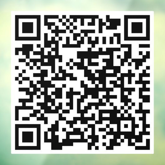 Aangepaste QR-code Winkelwinkel - Grafische rendie Raamsticker (Vel 3)