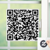 Aangepaste QR-code Winkelwinkel - Grafische rendie Raamsticker (Huis)