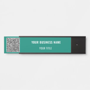 Aangepaste QR-code Zakelijk Kantoor Deur Bord Sjab Deurbordje