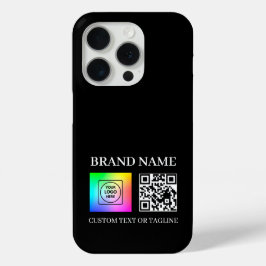 Aangepaste QR-code Zakelijk Logo Branding iPhone h 15 Pro Case