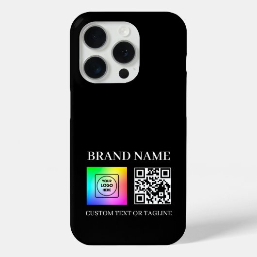 Aangepaste QR-code Zakelijk Logo Branding iPhone h Case-Mate iPhone Case (Achterkant)