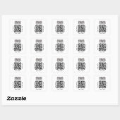 Aangepaste QR-code Zakelijk Logo Branding Vierkante Sticker (Vel)