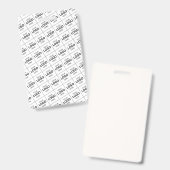 Aangepaste QR-code Zakelijk Logo Naam Sjabloon Badge (Voor- en achterkant)