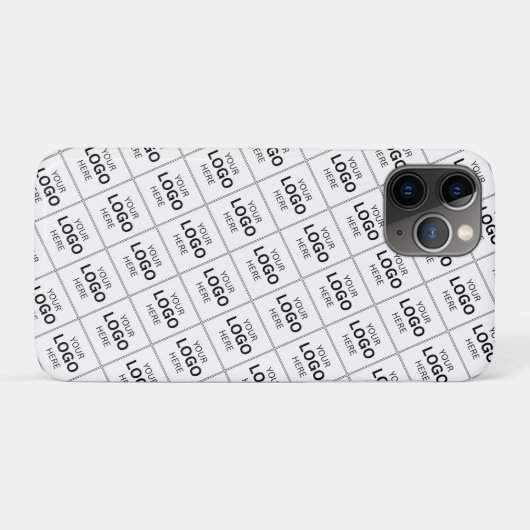 Aangepaste QR-code Zakelijk Logo Naam Sjabloon Case-Mate iPhone Case (Achterkant (horizontaal))