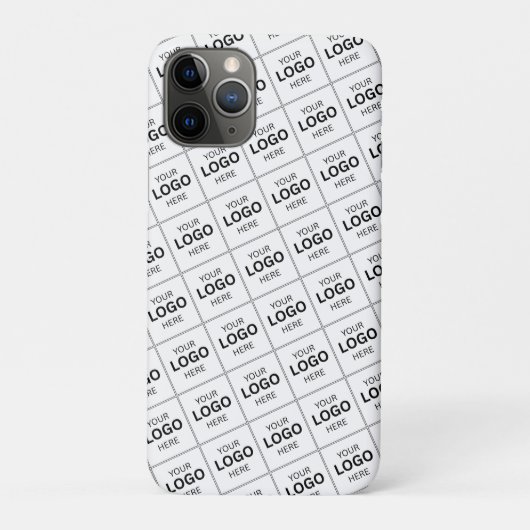 Aangepaste QR-code Zakelijk Logo Naam Sjabloon Case-Mate iPhone Case (Achterkant)