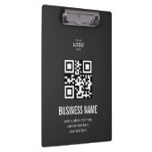 Aangepaste QR-code Zakelijk Logo Naam Sjabloon Klembord (Rechts)