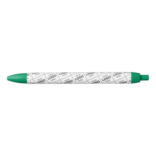 Aangepaste QR-code Zakelijk Logo Naam Sjabloon Zwarte Inkt Pen (Voorkant)