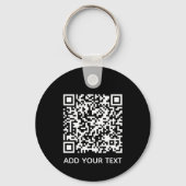 Aangepaste QR-code Zakelijk Sleutelhanger (Voorkant)