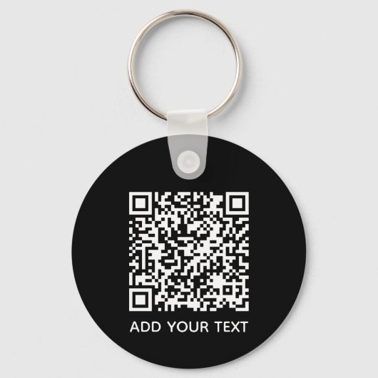 Aangepaste QR-code Zakelijk Sleutelhanger (Voorkant)