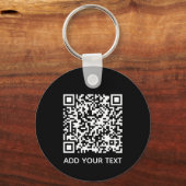 Aangepaste QR-code Zakelijk Sleutelhanger (Voorkant)