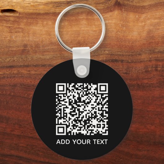 Aangepaste QR-code Zakelijk Sleutelhanger (Voorkant)