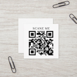 Aangepaste QR-code Zakelijk   Tekst of sociale med Vierkante Visitekaartje