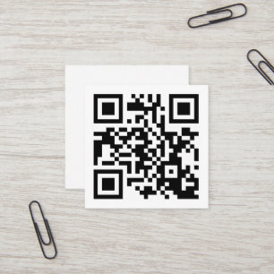 Aangepaste QR-code Zakelijk   Tekst of sociale med Vierkante Visitekaartje