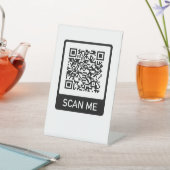 Aangepaste QR Code zakelijk voetstuk teken Reclamebord Met Voetstuk (Insitu)