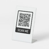 Aangepaste QR Code zakelijk voetstuk teken Reclamebord Met Voetstuk (Voorkant)
