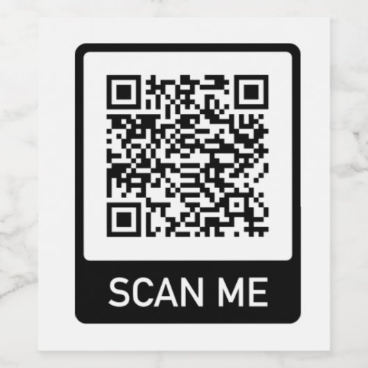 Aangepaste QR-code zakelijk Wijn Etiket (Enkel label)