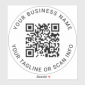 Aangepaste QR-code Zakelijke Auto Vinyl Decal Sticker (Vel)