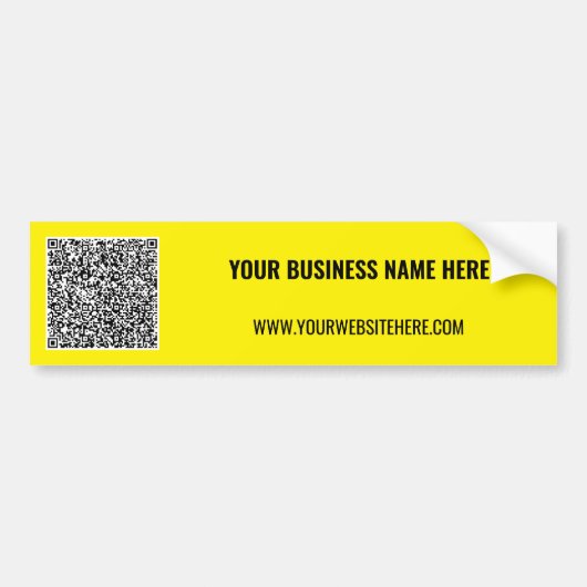 Aangepaste QR-code Zakelijke bumpersticker sjabloo (Voorkant)
