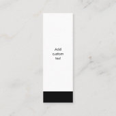 aangepaste qr-code zakelijke eenvoudige witte blad mini visitekaartje (Achterkant)