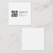 Aangepaste QR-code zakelijke naam sjabloon (Voorkant / Achterkant)