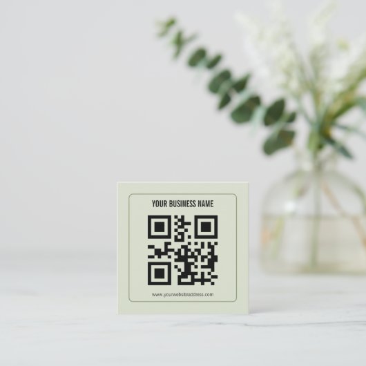 Aangepaste QR-code zakelijke naam sjabloon (Staand voorkant)