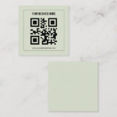 Aangepaste QR-code zakelijke naam sjabloon (Voorkant / Achterkant)