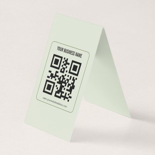 Aangepaste QR-code zakelijke naam sjabloon (Voorkant)