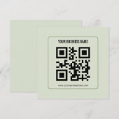 Aangepaste QR-code zakelijke naam sjabloon (Voorkant / Achterkant)