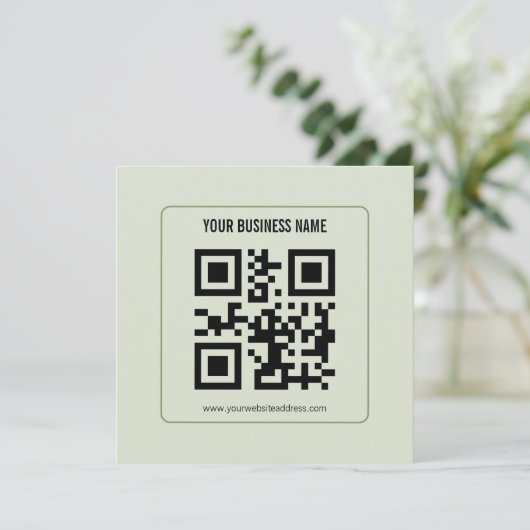 Aangepaste QR-code zakelijke naam sjabloon (Staand voorkant)